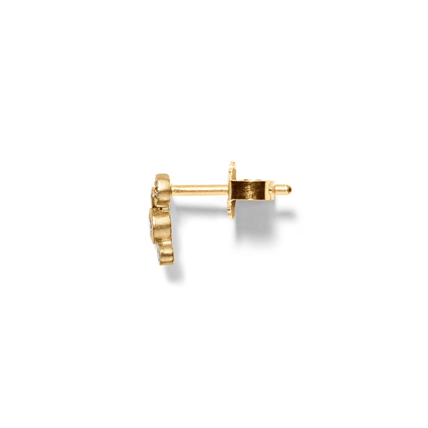 Ørestik / Fås som flat back<br> ENINO guld diamant