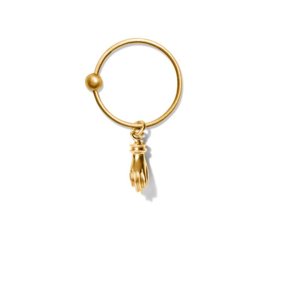 Vedhæng til ørering<br> MINI PAVLINA guld (rundt lille øsken)