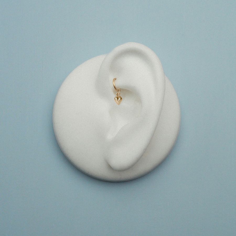Vedhæng til ørering<br> MINI PALORI guld (rundt lille øsken)