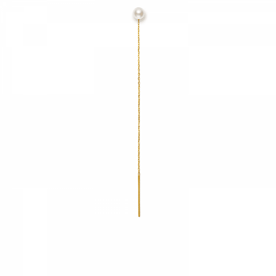 Vedhæng til ørering<br> EAR CHAIN THREE guld