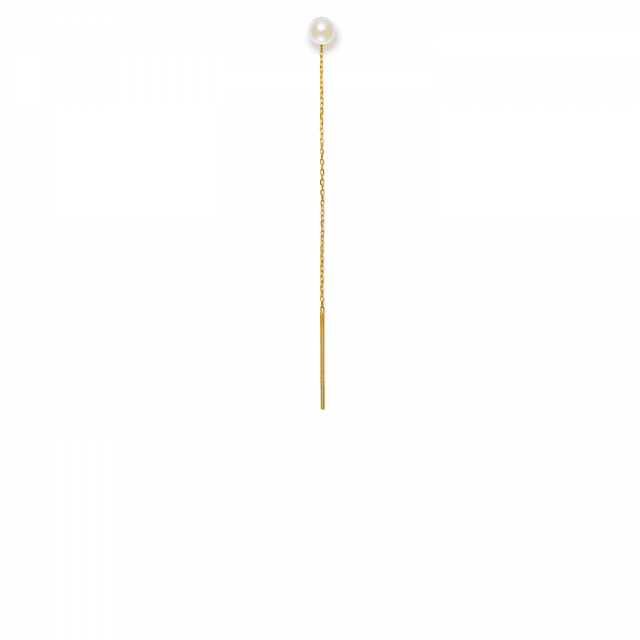 Vedhæng til ørering<br> EAR CHAIN TWO guld