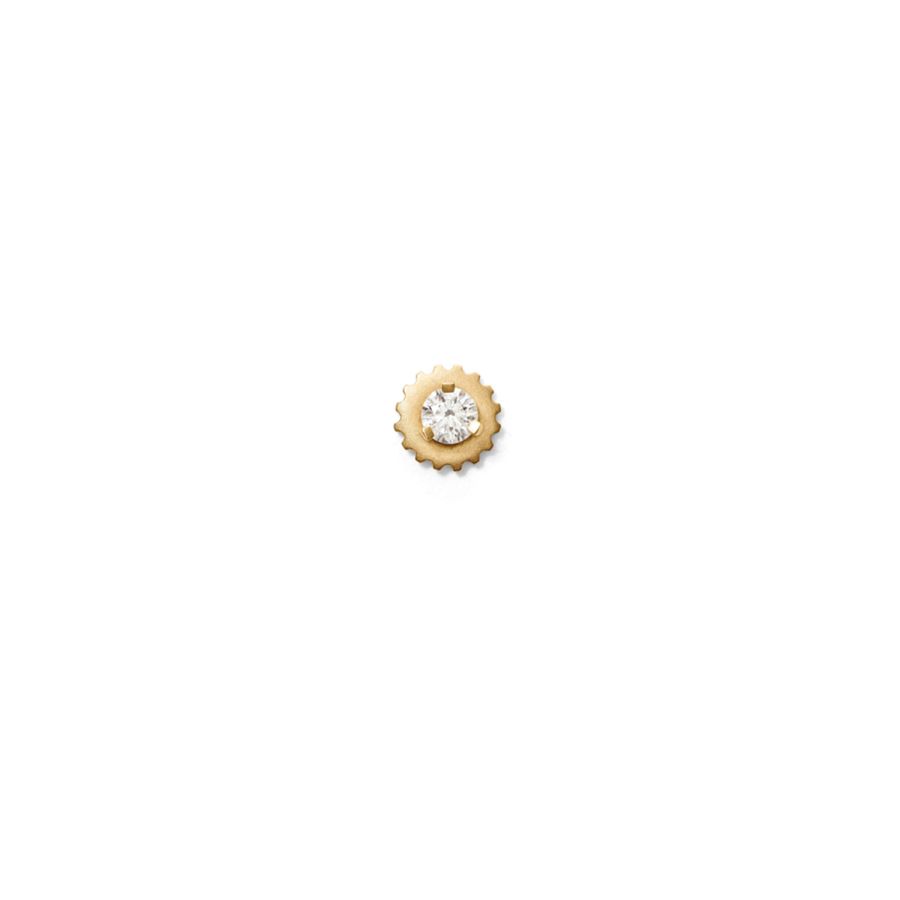 Ear stud<br> EMMI05 gold diamond
