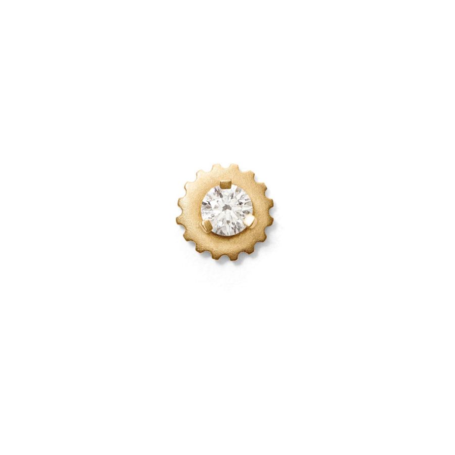 Ear stud<br> EMMI15 gold diamond