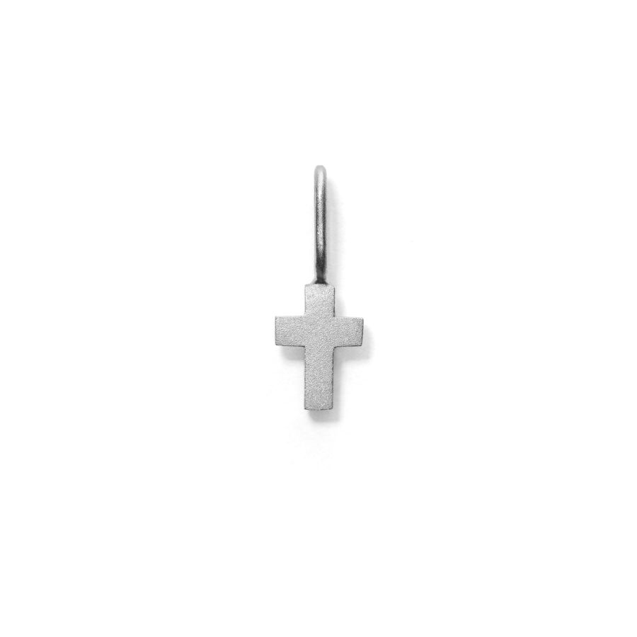 Pendant for necklace<br> MINI PADDLEFORD grey sterling silver (oval)