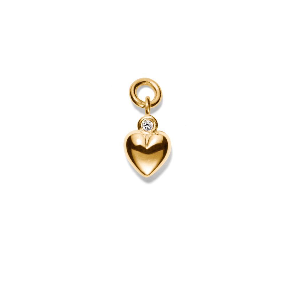 Pendant<br> PALORI gold diamond (round medium eyelet)