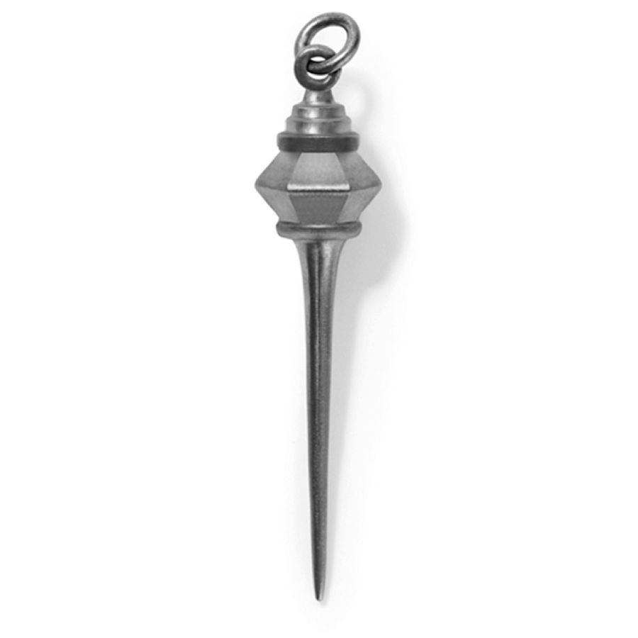 Pendant for earring<br> MINI PANEWELL grey sterling silver (round small eyelet)