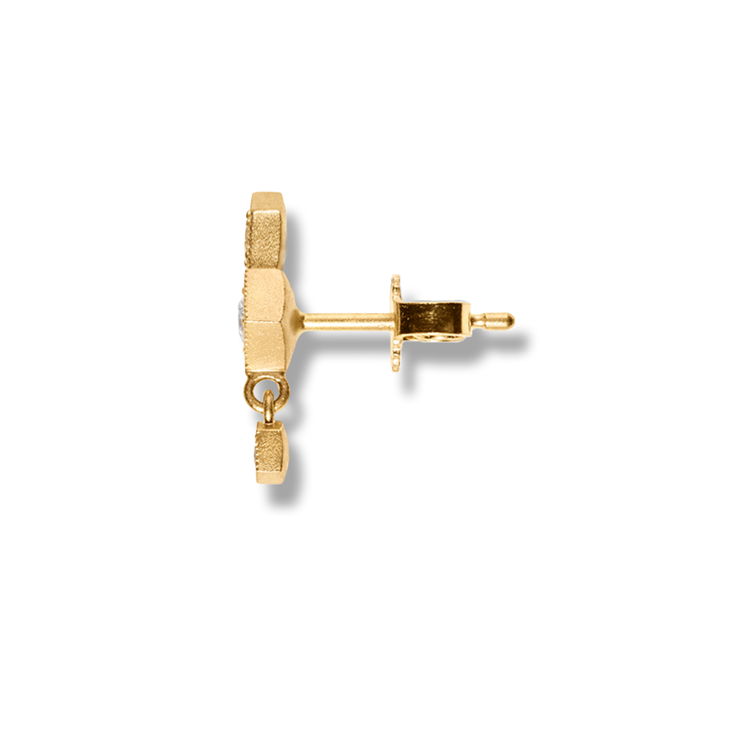 Ear stud <br> ELDRIDGE 10+05+02 DB gold diamond