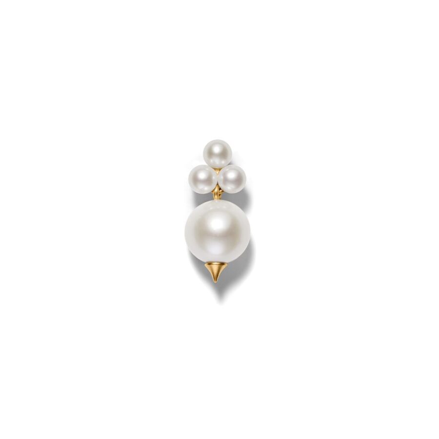 Ear stud<br> EPOKE ONE gold white pearl