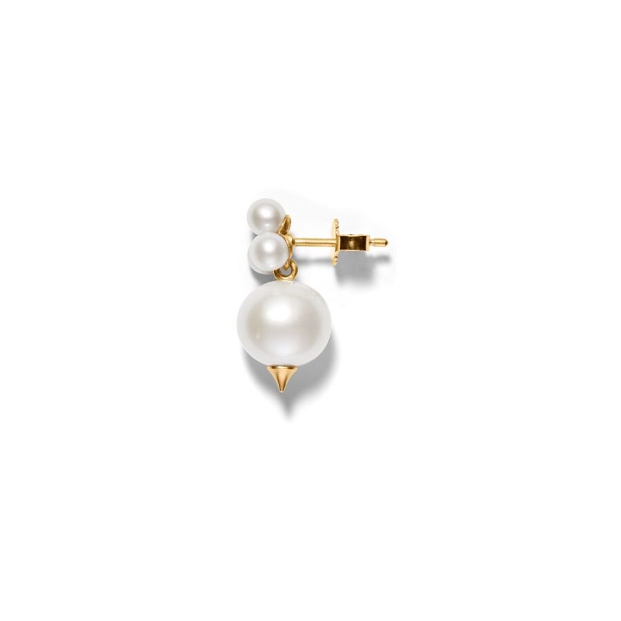 Ear stud<br> EPOKE ONE gold white pearl