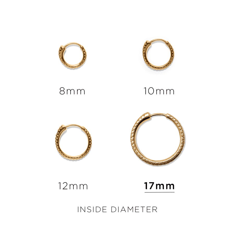 Click hoop<br> ELOVE FOUR high polished gold