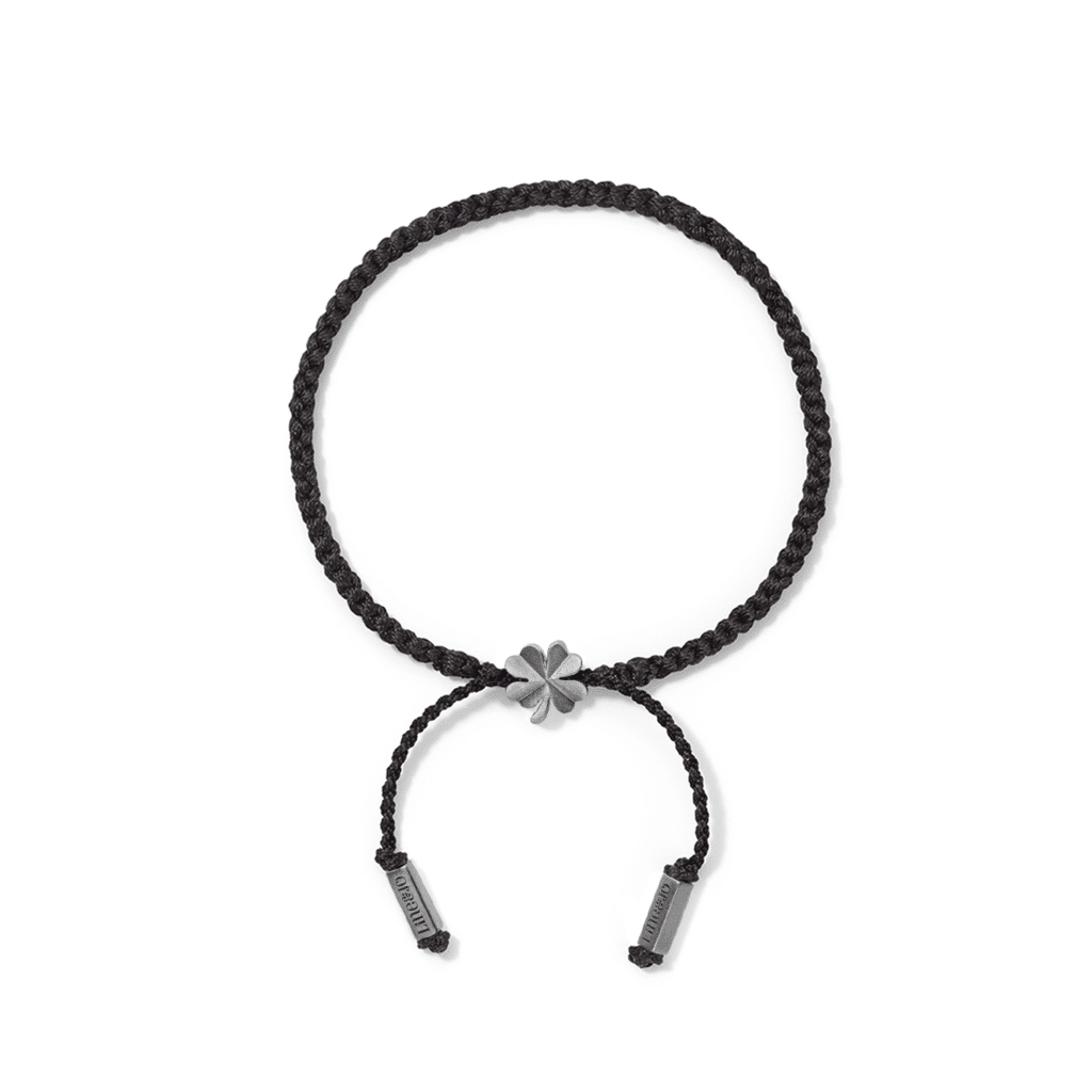 Rope bracelet<br> BARTISAN ONE grey sterling silver (black pagoria)