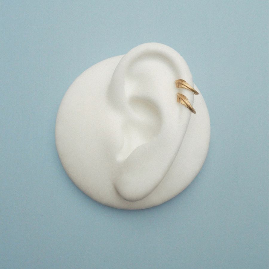 Twist hoop<br> ELLEGOOD THREE gold