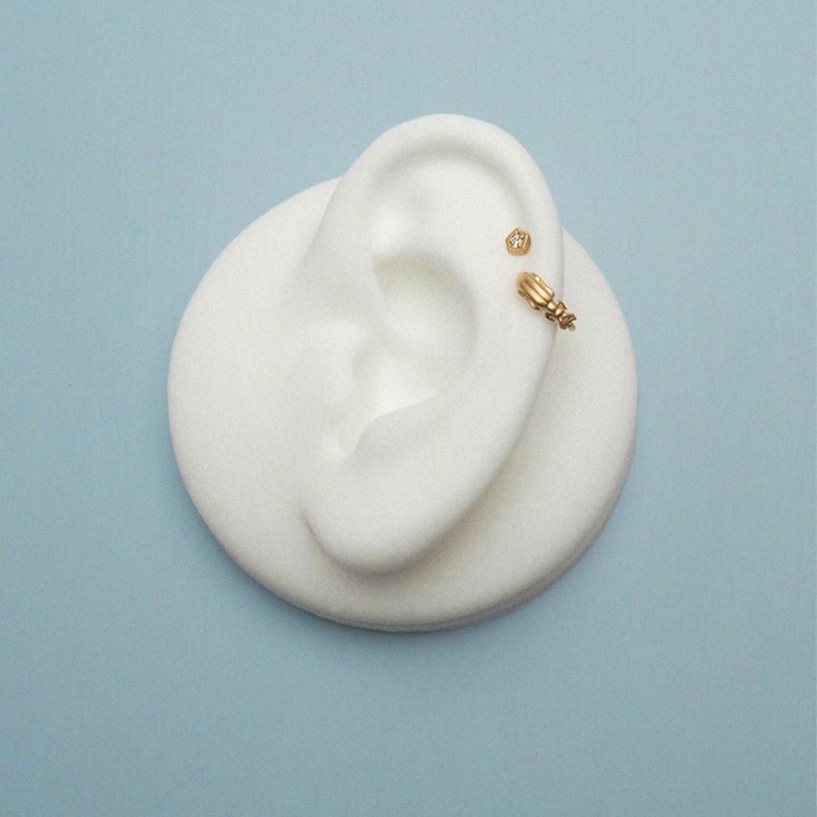 Twist hoop<br> EVETT ONE gold