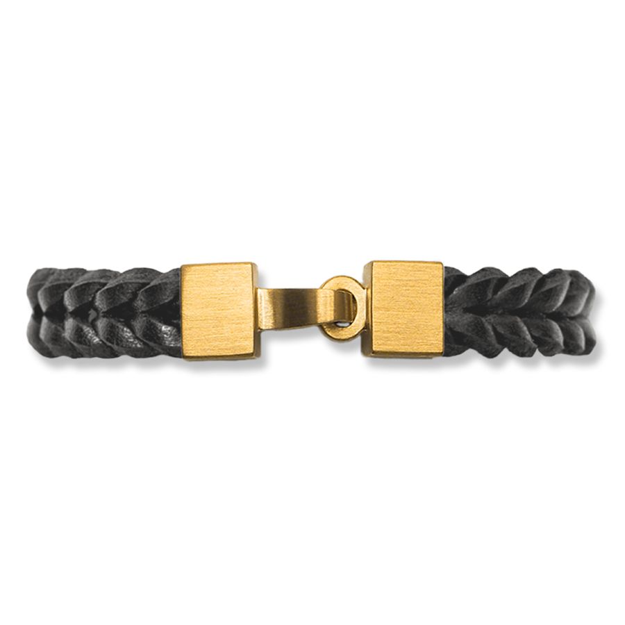 LEATHER BRACELET gold