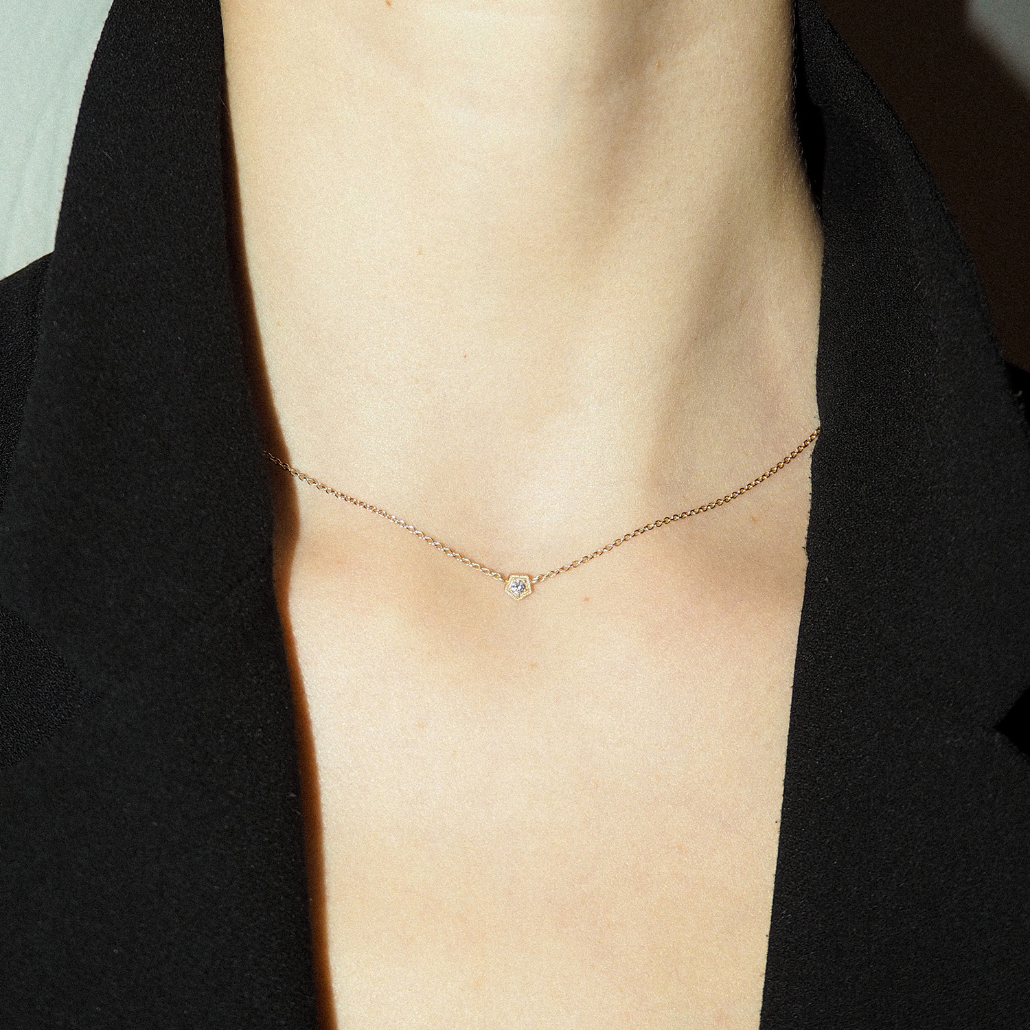 Necklace<br> NELDRIDGE05 gold diamond