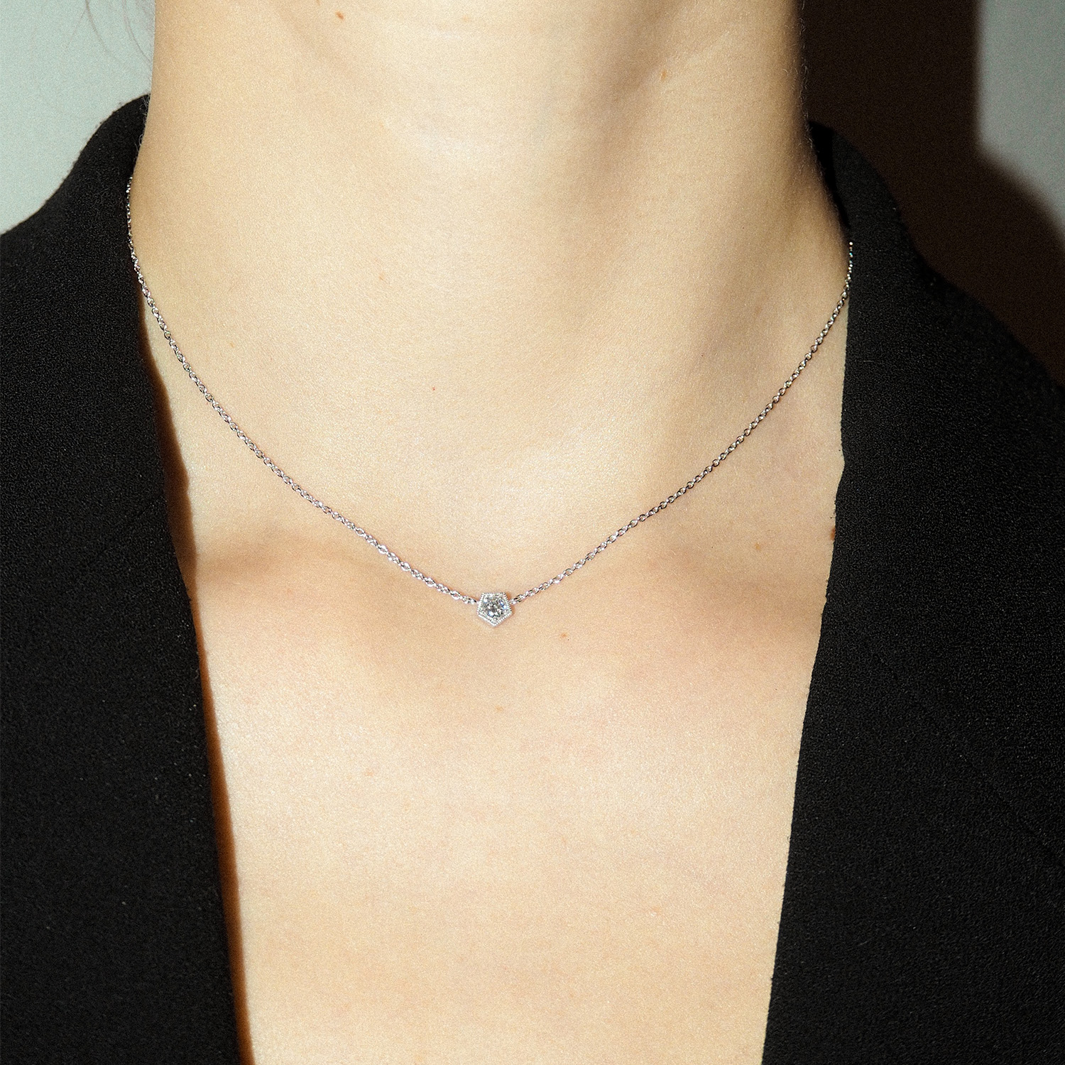 Necklace<br> NELDRIDGE10 white gold diamond