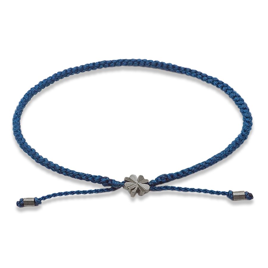 Rope bracelet<br> BARTISAN ONE grey sterling silver (petrol pagoria)