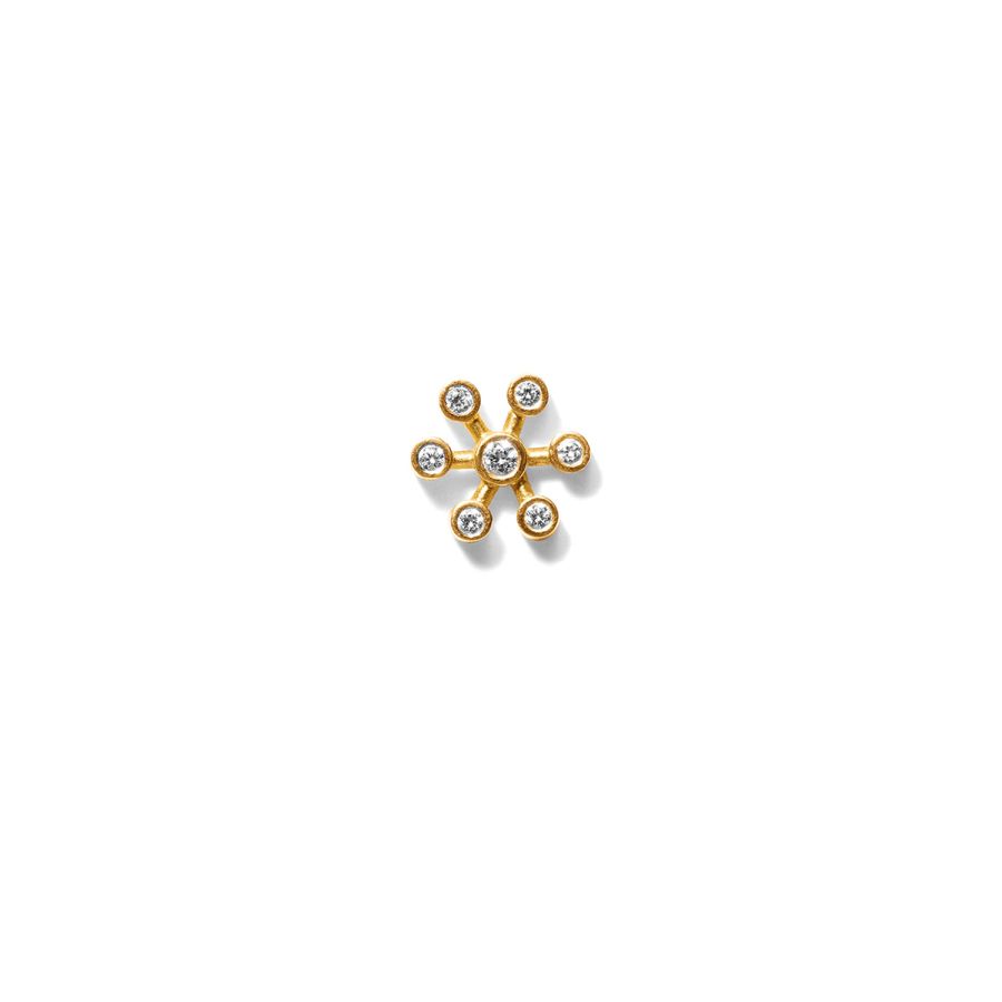 Ear stud<br> ESELIN gold diamond