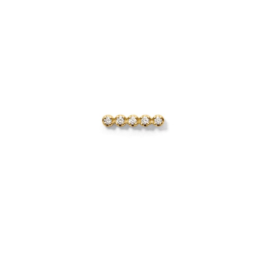 Ear stud / Avail. as flat back<br> EXPA5 gold diamond