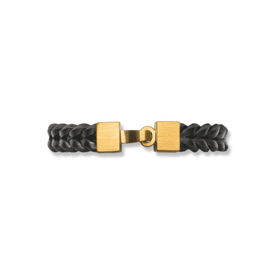 LOCK FOR LHA LEATHER BRACELET<br> HOOK BOX LOCK gold