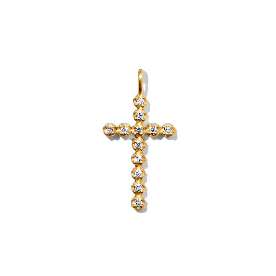 Pendant for necklace<br> P NIVE gold diamond (oval)